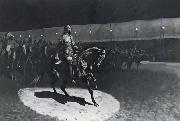 Frederick Remington Buffalo Bill in the Spotlight oil